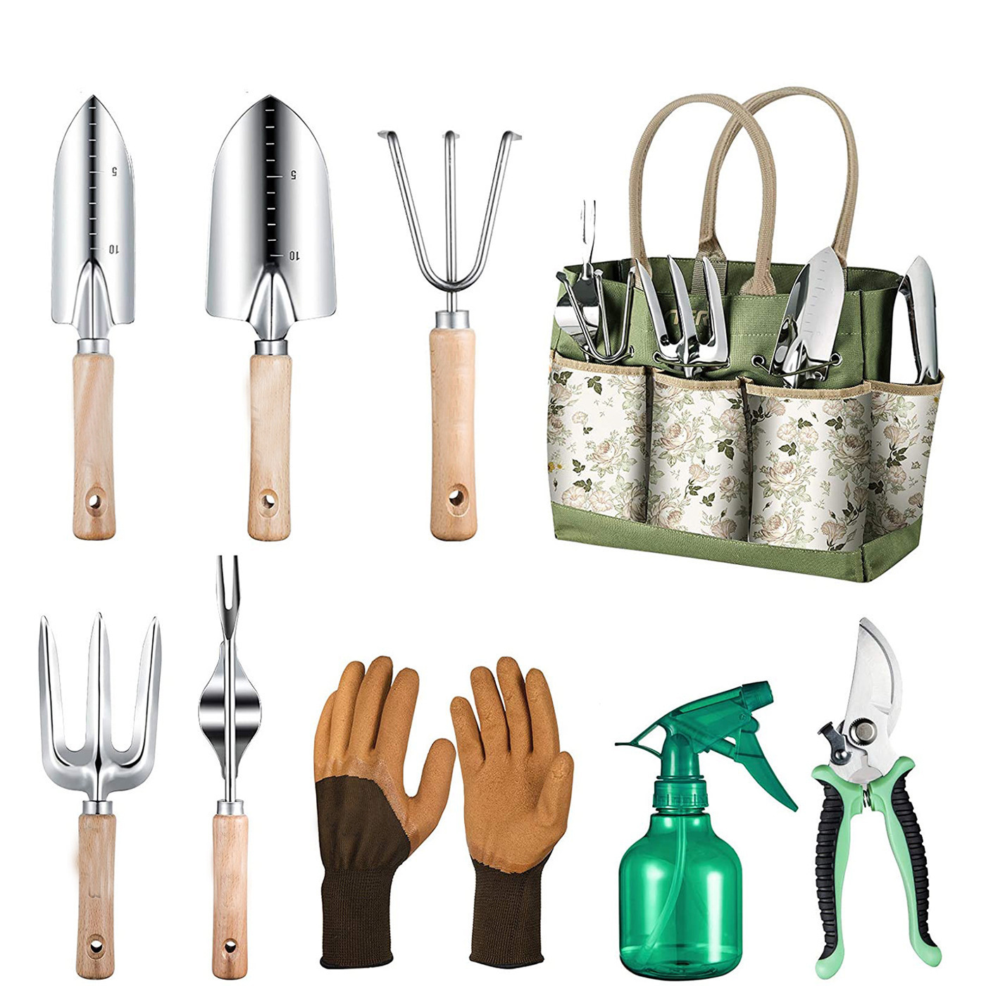Gardening Tools Hand - Set di attrezzi da giardinaggio da