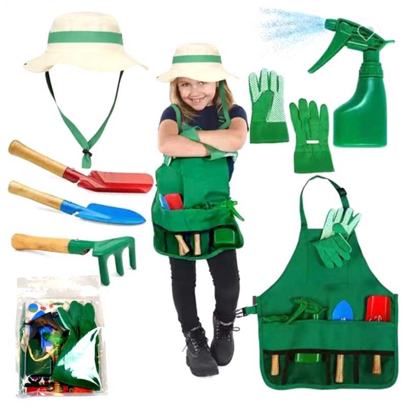 Gardening Tools Girls - Set attrezzi da giardinaggio per scuola