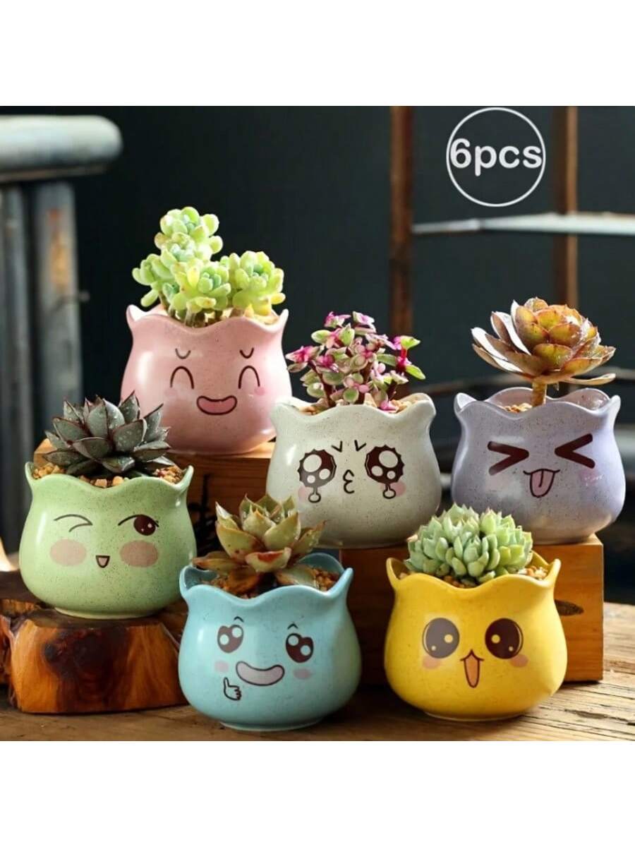 Set di 6 Vasi in Ceramica a Fo - Gardening Tools Cute recensione e prezzo