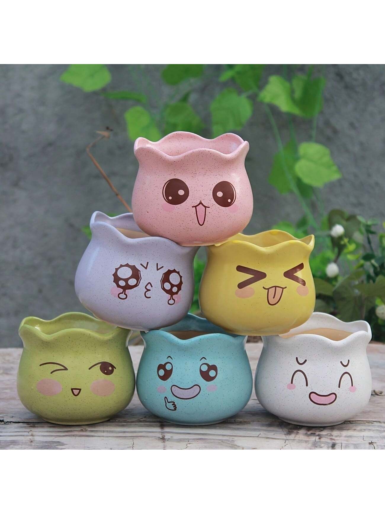 Set di 6 Vasi in Ceramica a Fo - Gardening Tools Cute recensione e prezzo