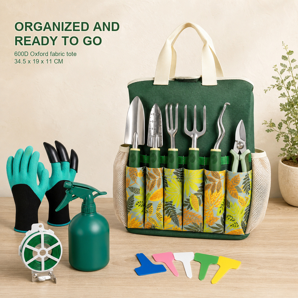 Set di 16 Attrezzi da Giardina - Gardening Tools Labeled recensione e prezzo