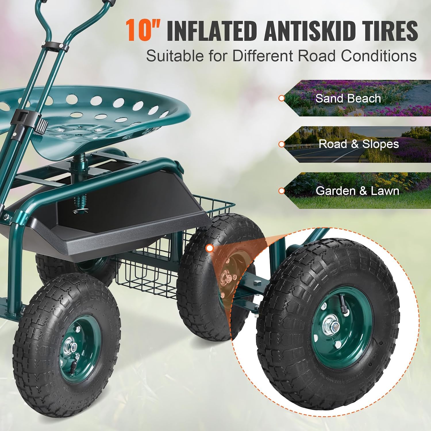 Carrello da Giardino con Sedil - Gardening Tools Uses recensione e prezzo